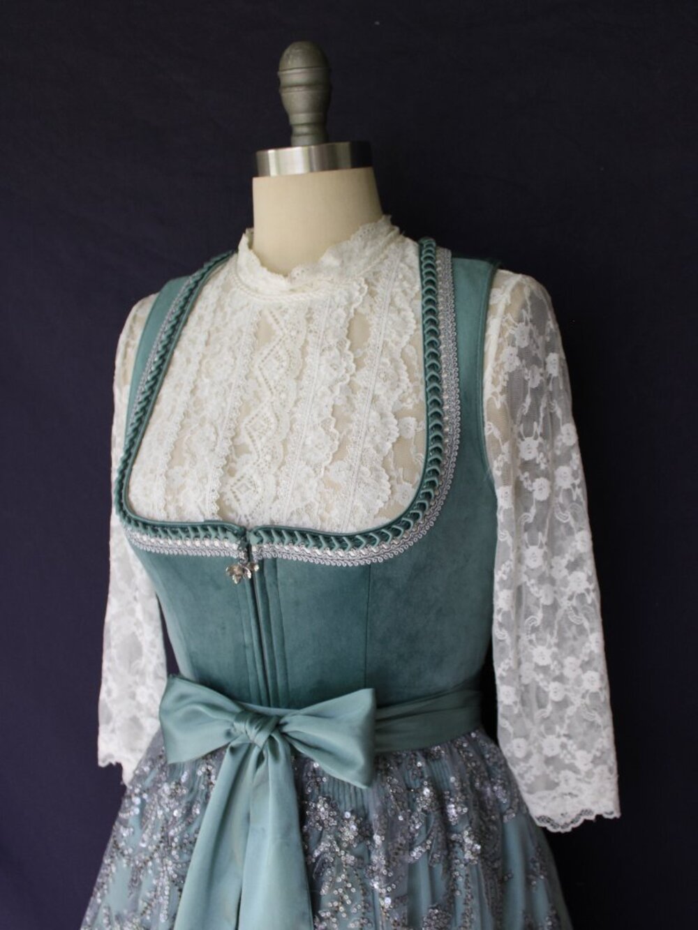 KRUGER Collection October fest German Bavarian Dirndl corset dress top waitress - Picture 7 of 11